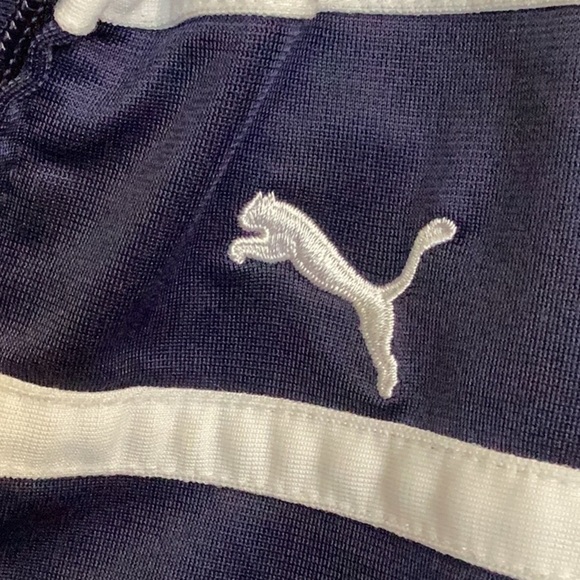 301.  Puma Kids Navy Blue Hoodie - Picture 3 of 4
